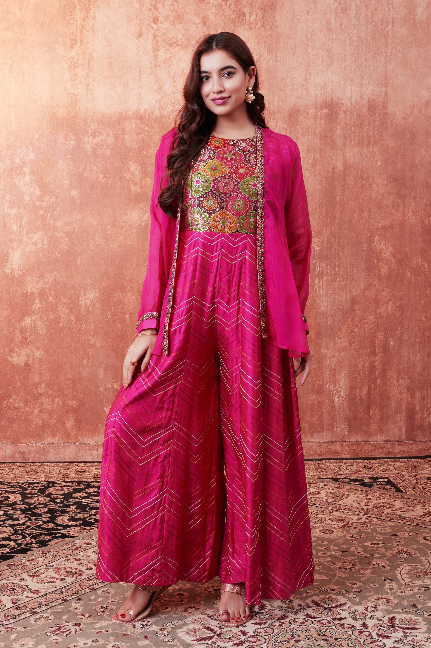 Moroccan Brocade Jumpsuit Set