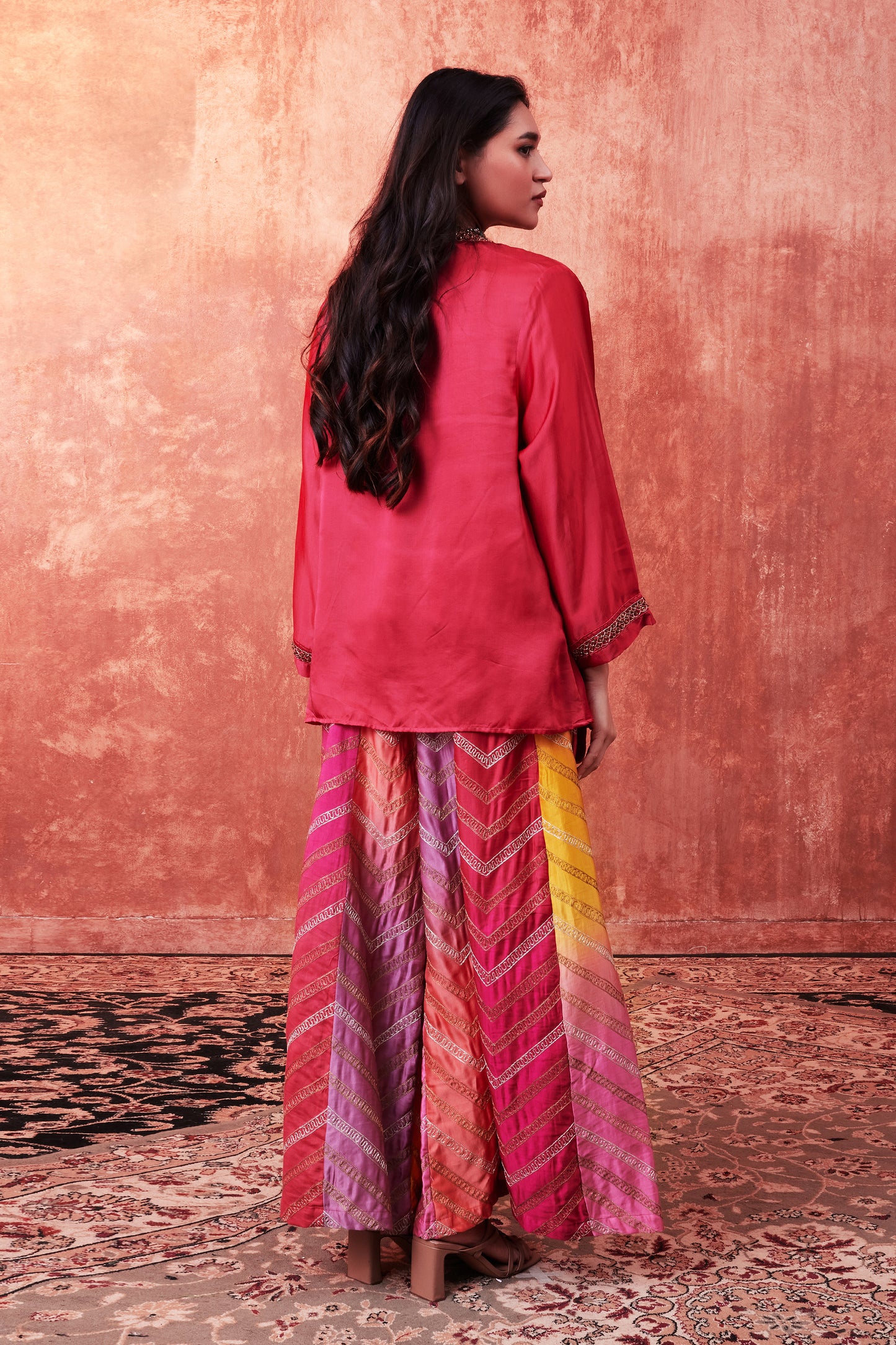 Ombre Flared Palazzo Set
