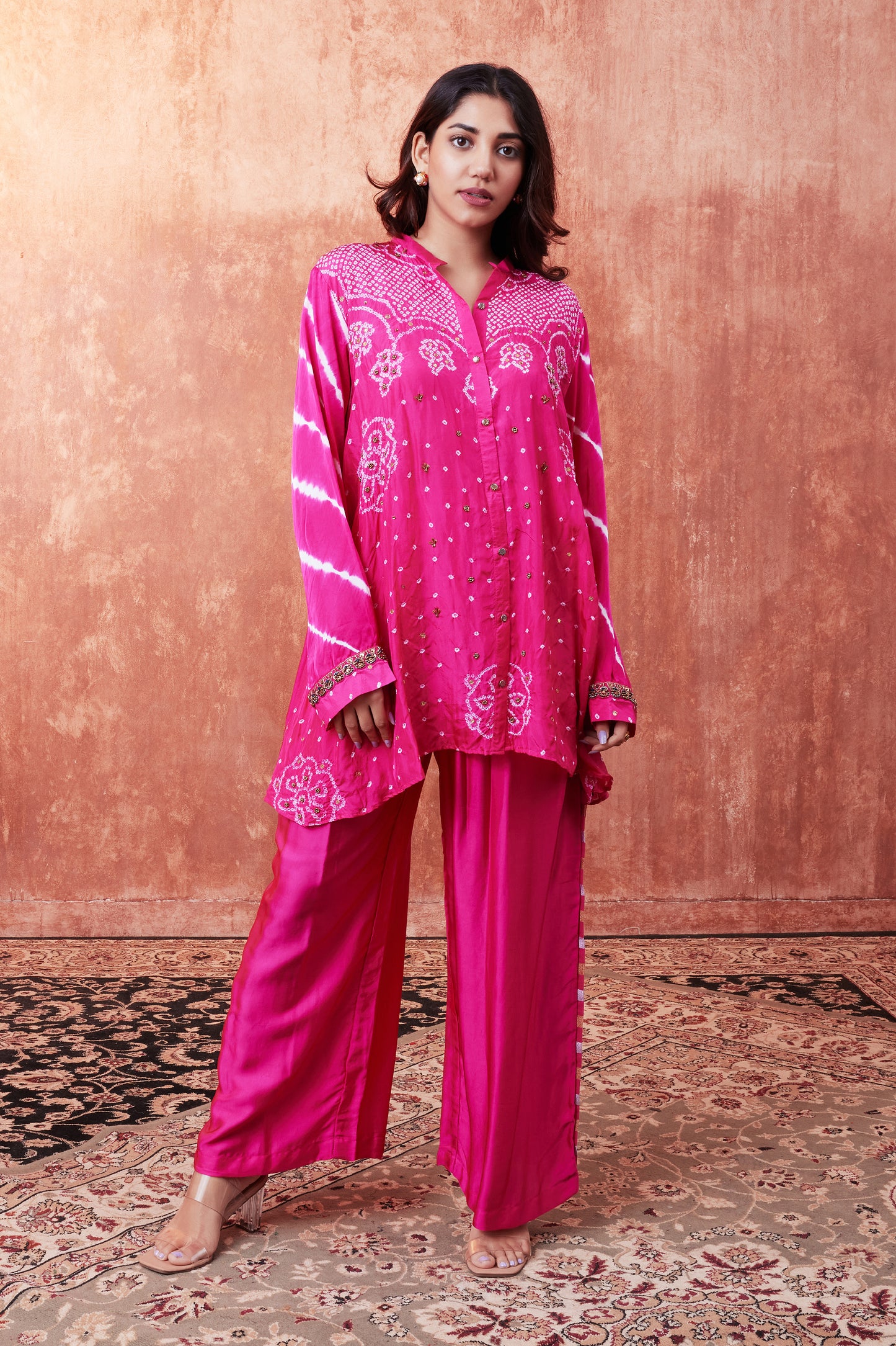 Jamla Bandhani Shirt Set