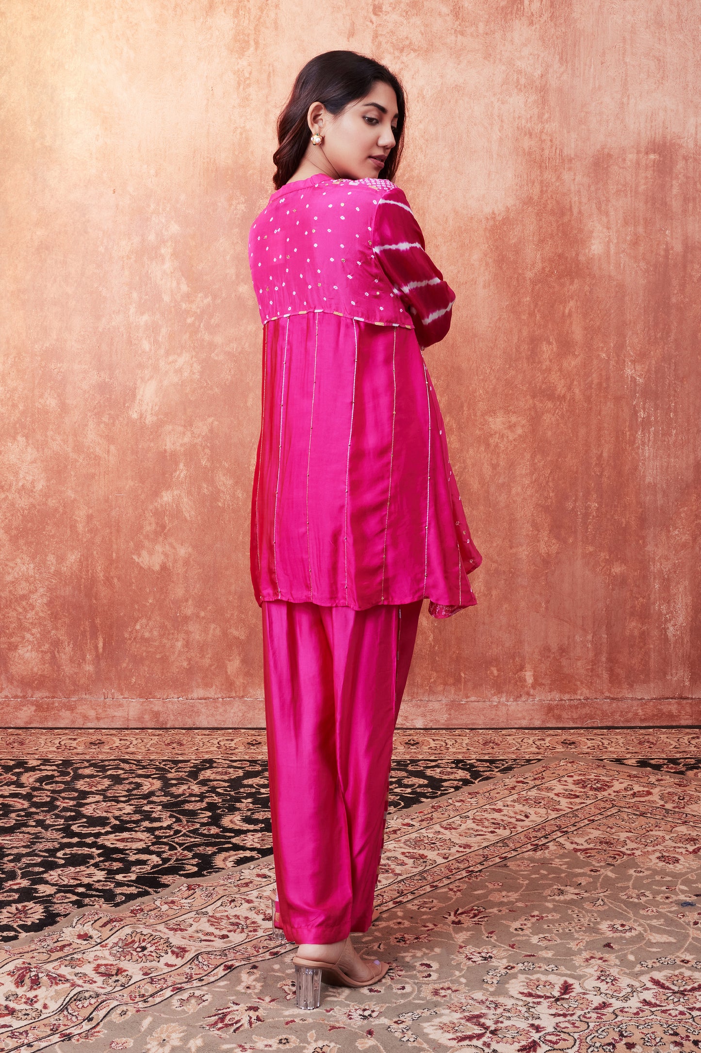Jamla Bandhani Shirt Set