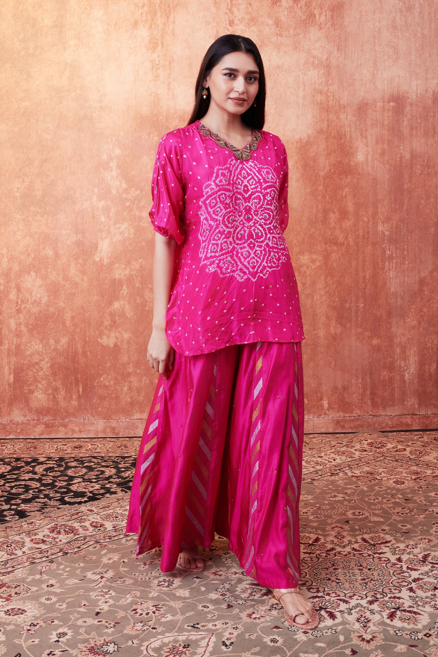 Bandhani Mandala Bandhani Tunic Set