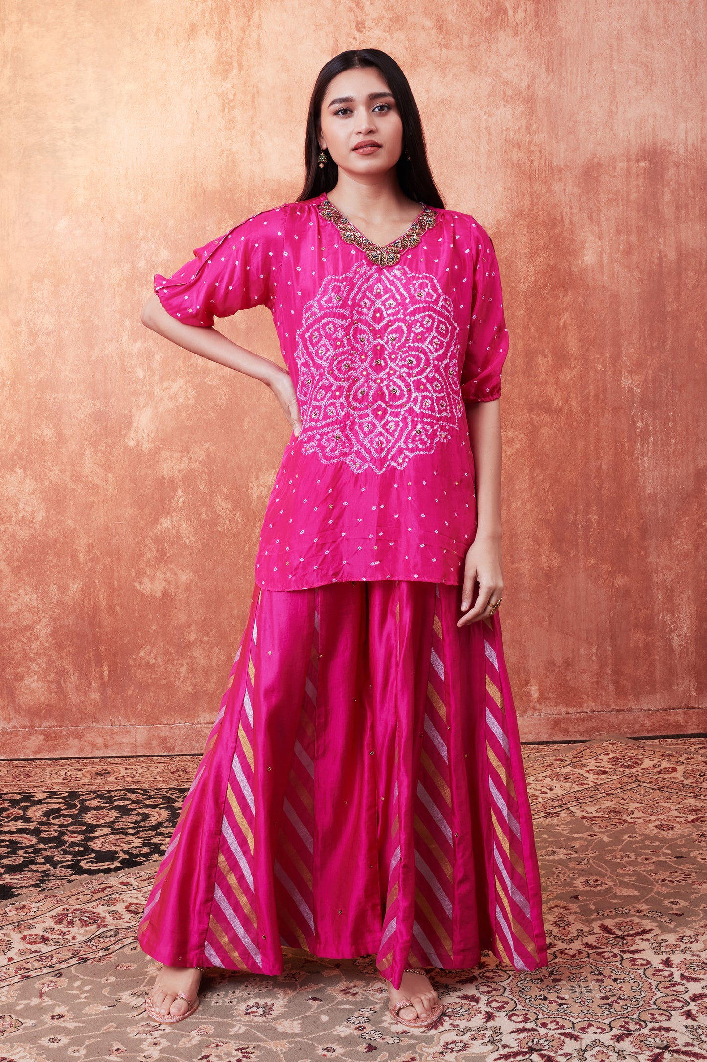 Bandhani Mandala Bandhani Tunic Set