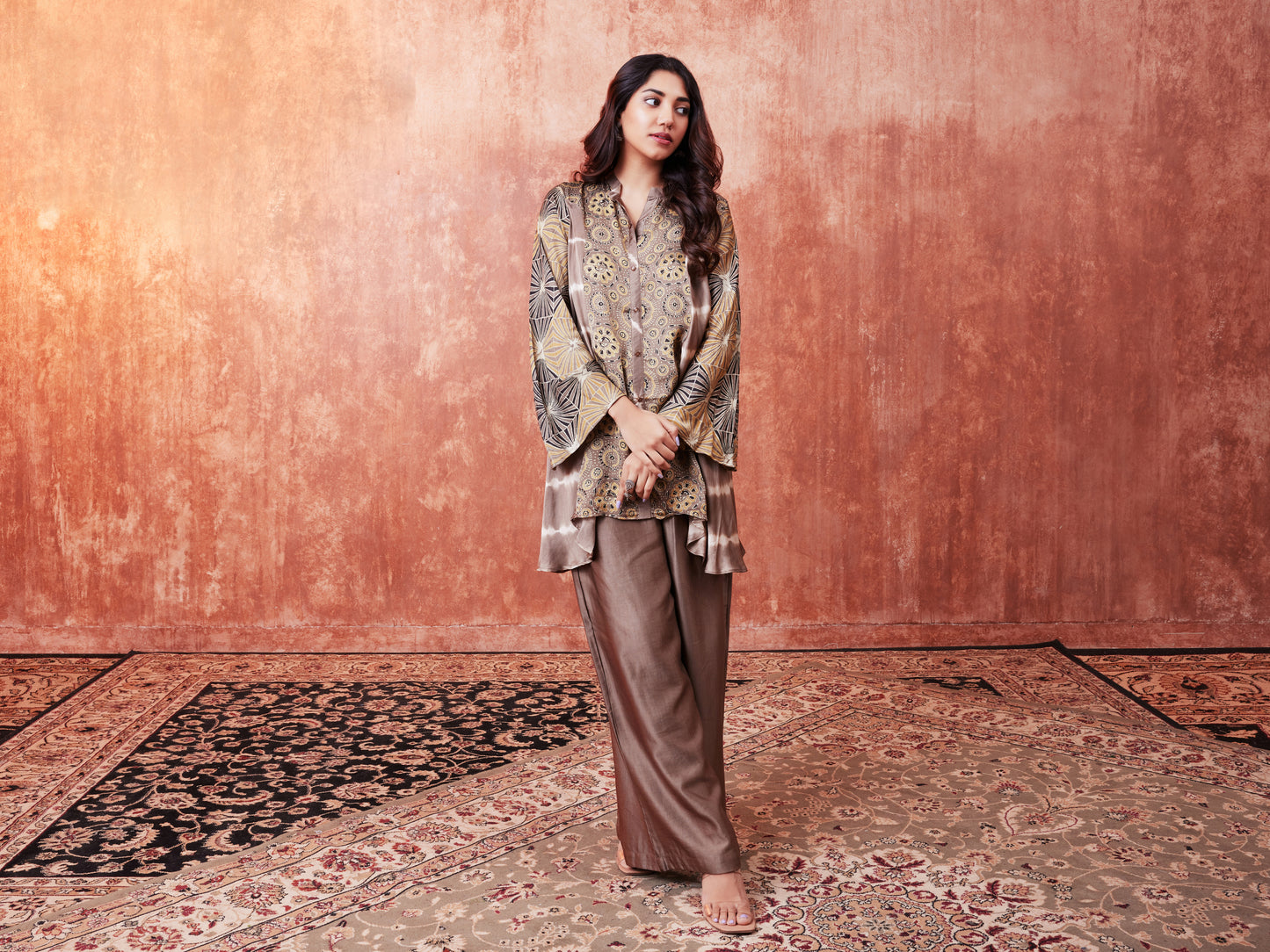 8002 Ajrakh Shirt and Palazzos