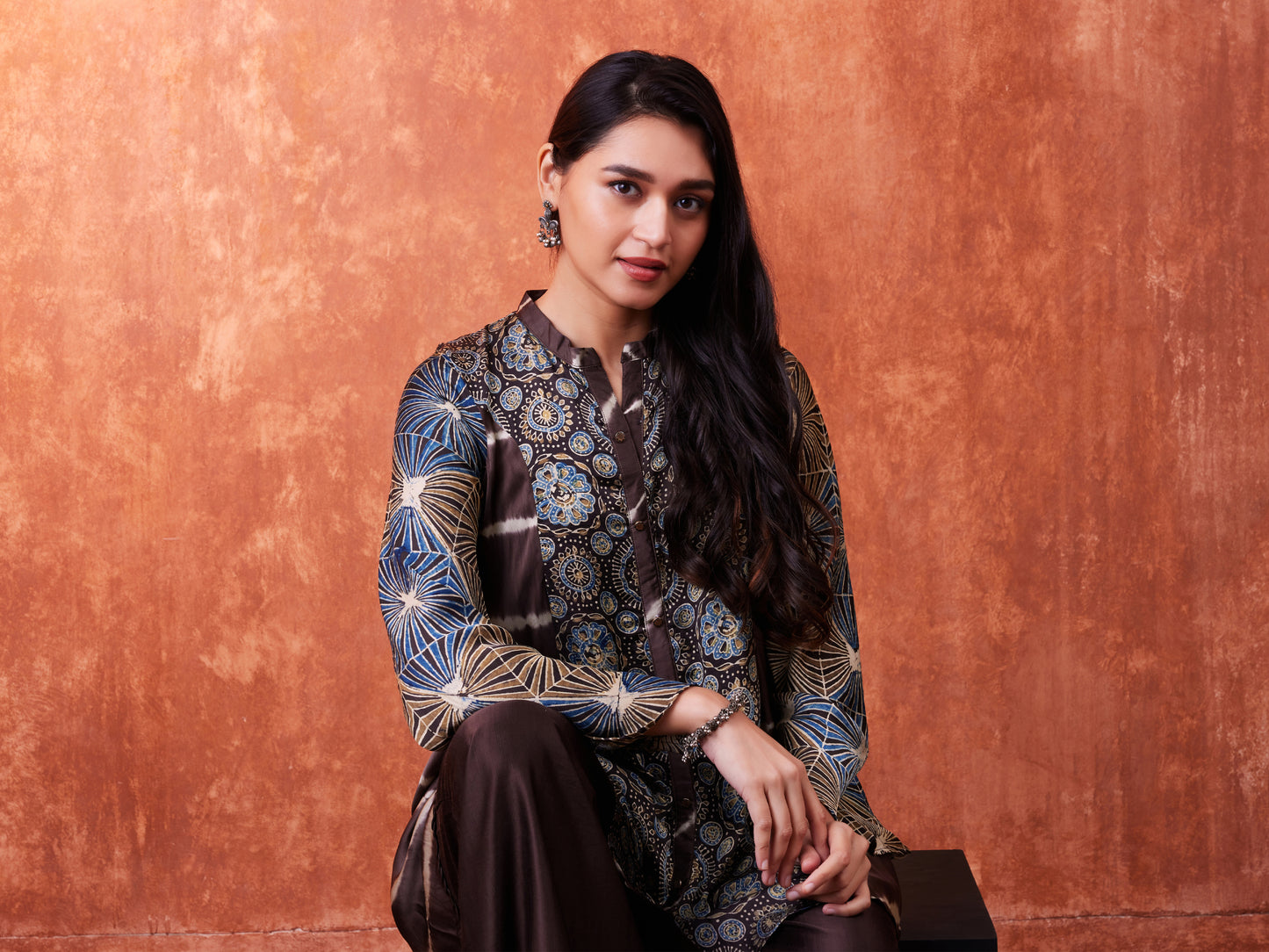 8002 Ajrakh Shirt and Palazzos