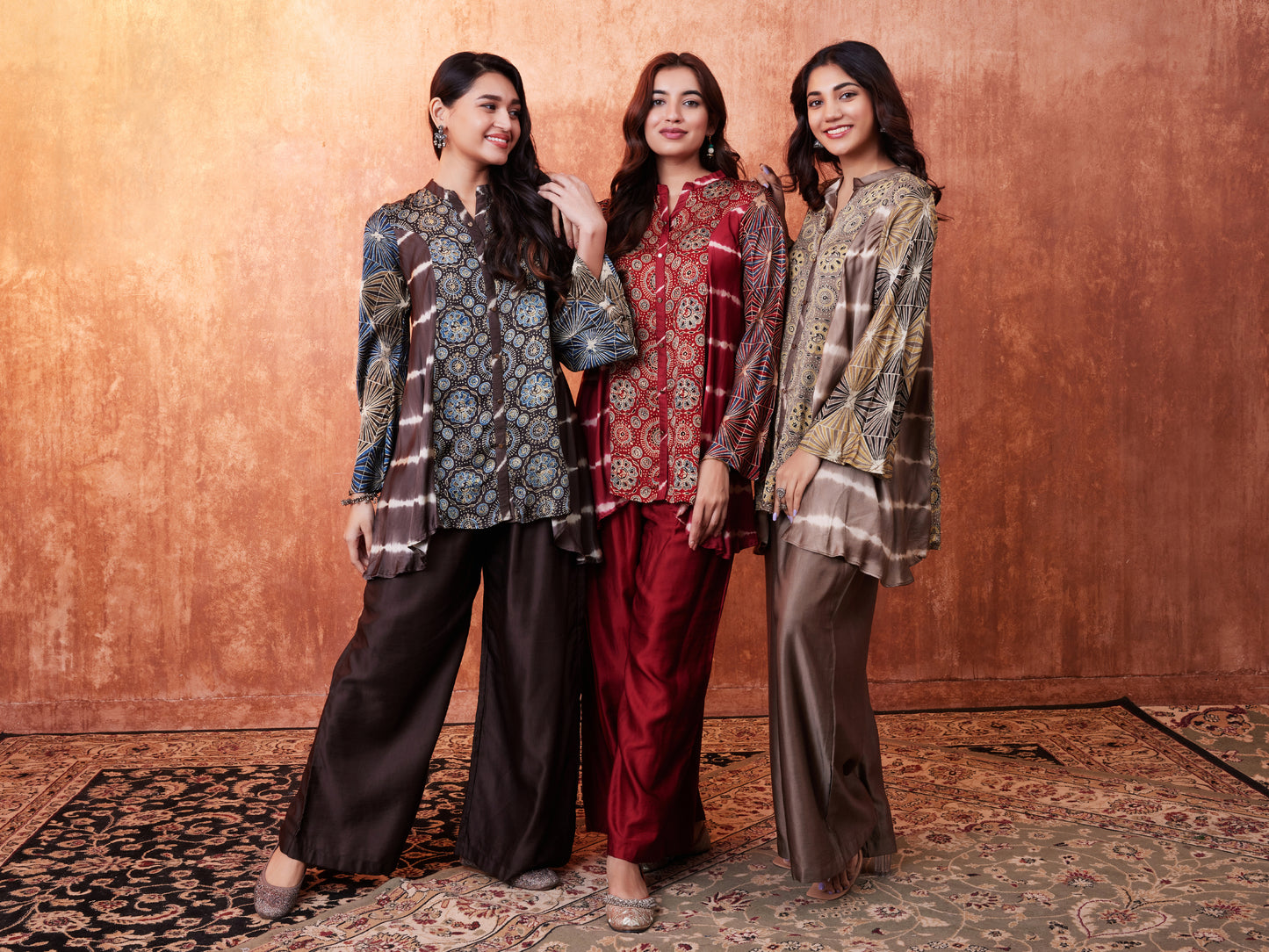 8002 Ajrakh Shirt and Palazzos