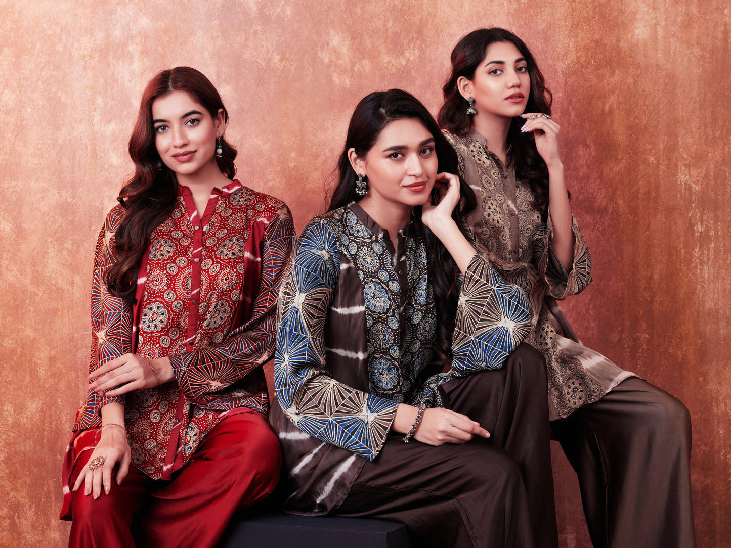 8002 Ajrakh Shirt and Palazzos