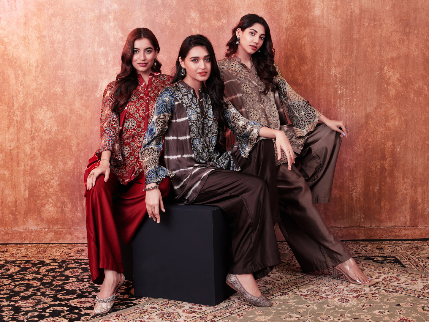 8002 Ajrakh Shirt and Palazzos