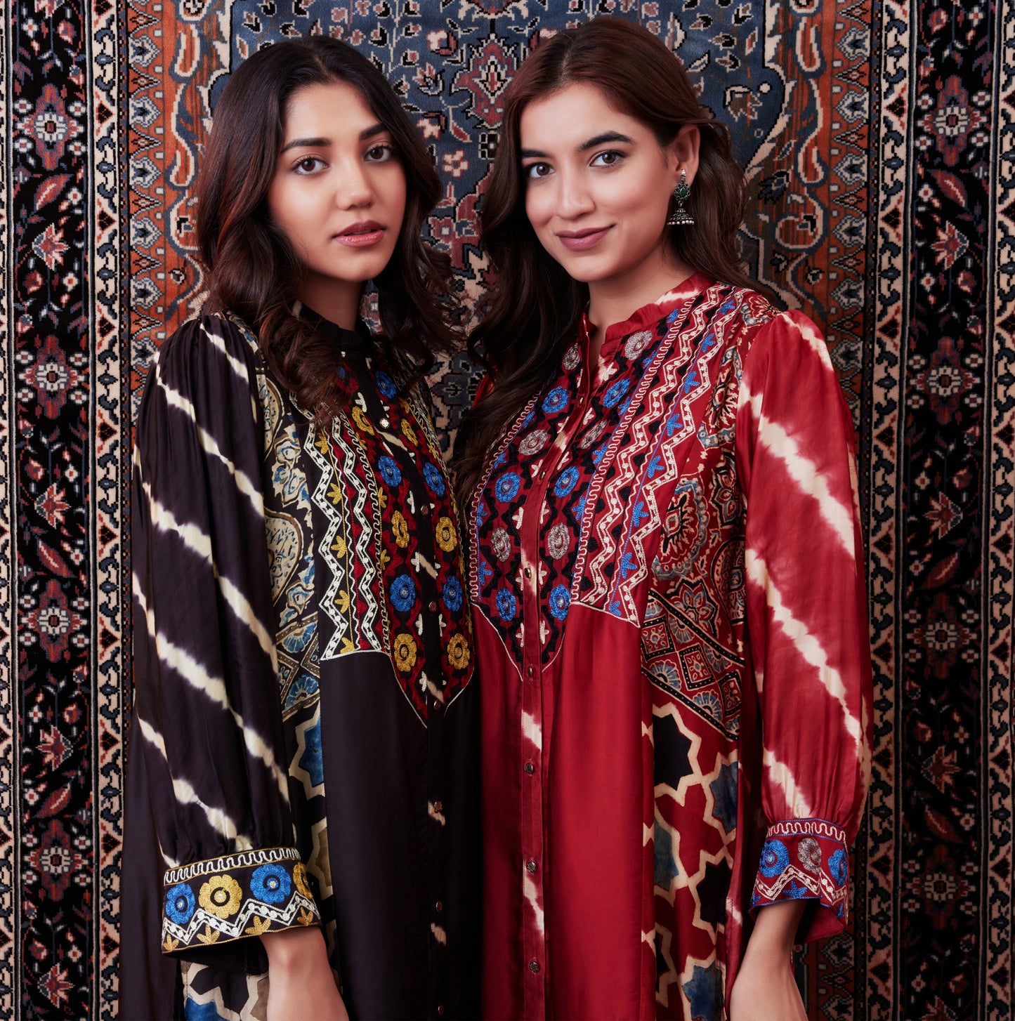 8001 Ajrakh Tunic and Cuffed Trousers