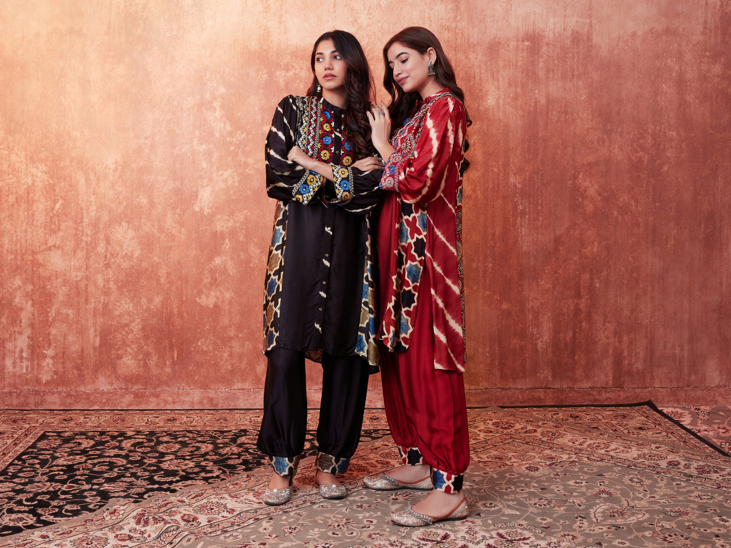 8001 Ajrakh Tunic and Cuffed Trousers