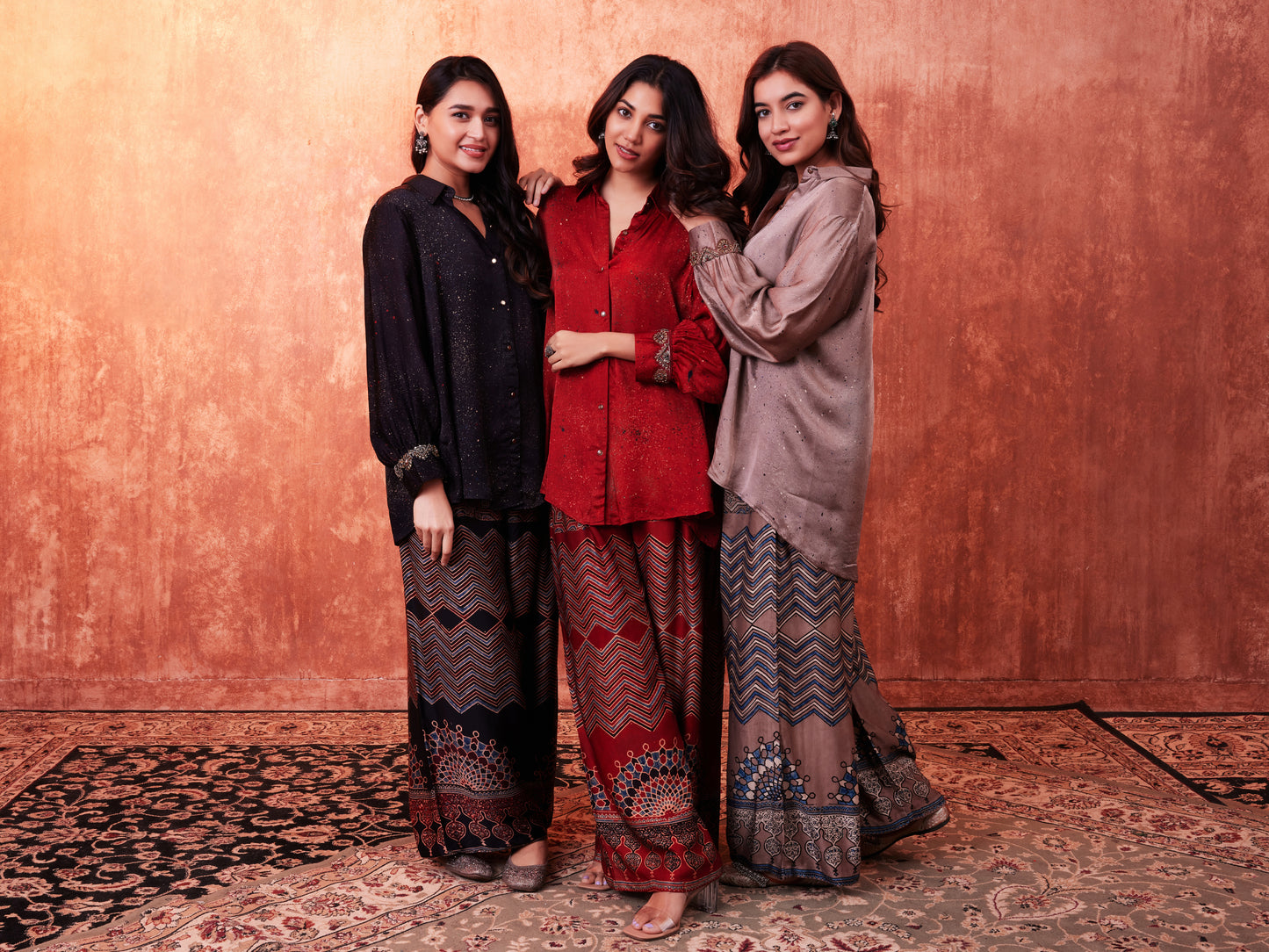 8014 Splatter Shirt and Ajrakh Trousers