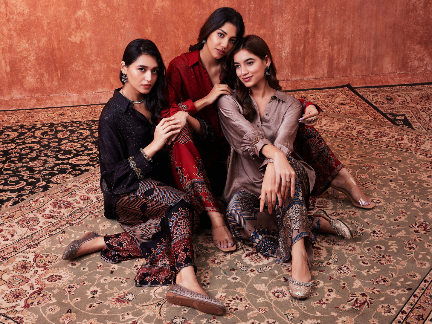 8014 Splatter Shirt and Ajrakh Trousers