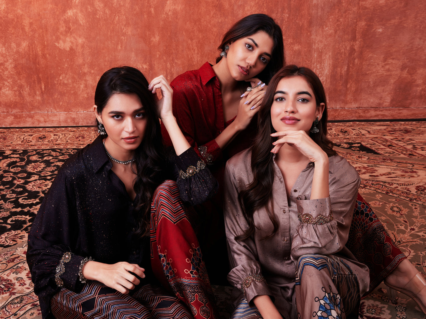 8014 Splatter Shirt and Ajrakh Trousers