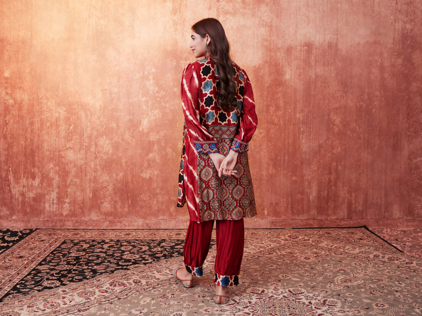 8001 Ajrakh Tunic and Cuffed Trousers