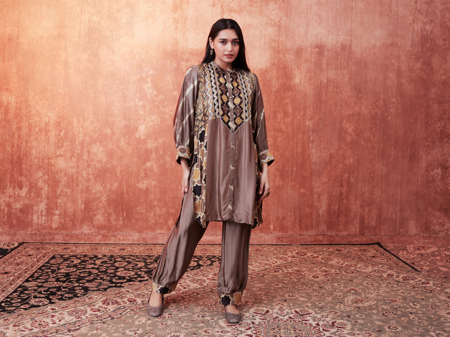 8001 Ajrakh Tunic and Cuffed Trousers