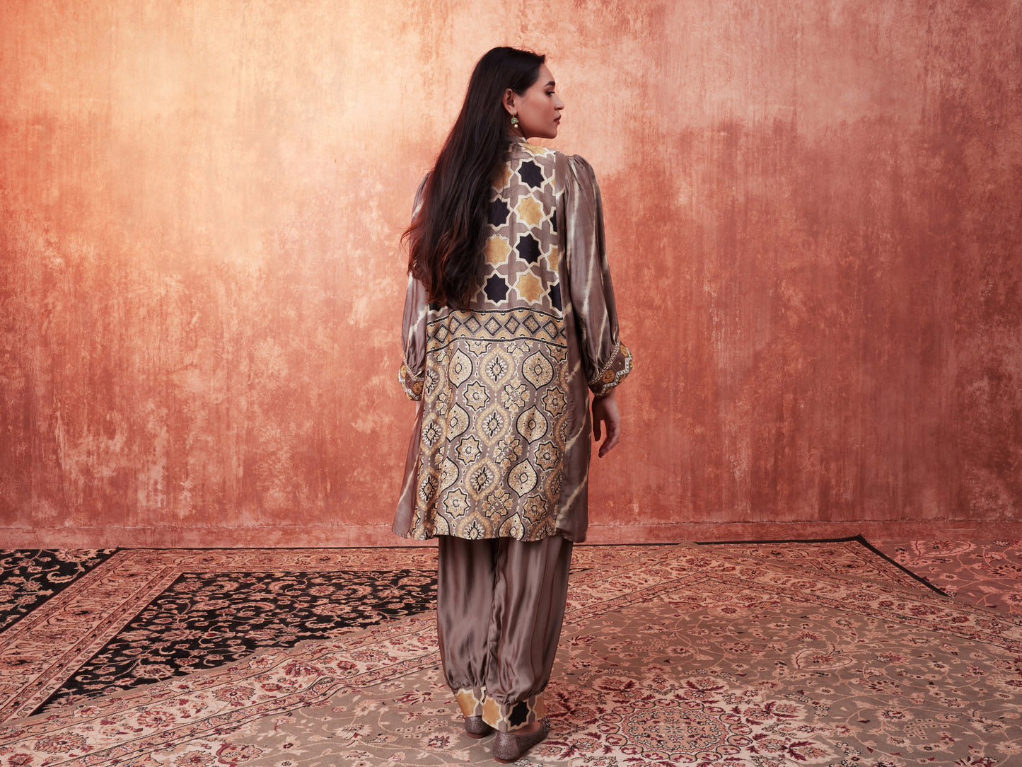 8001 Ajrakh Tunic and Cuffed Trousers