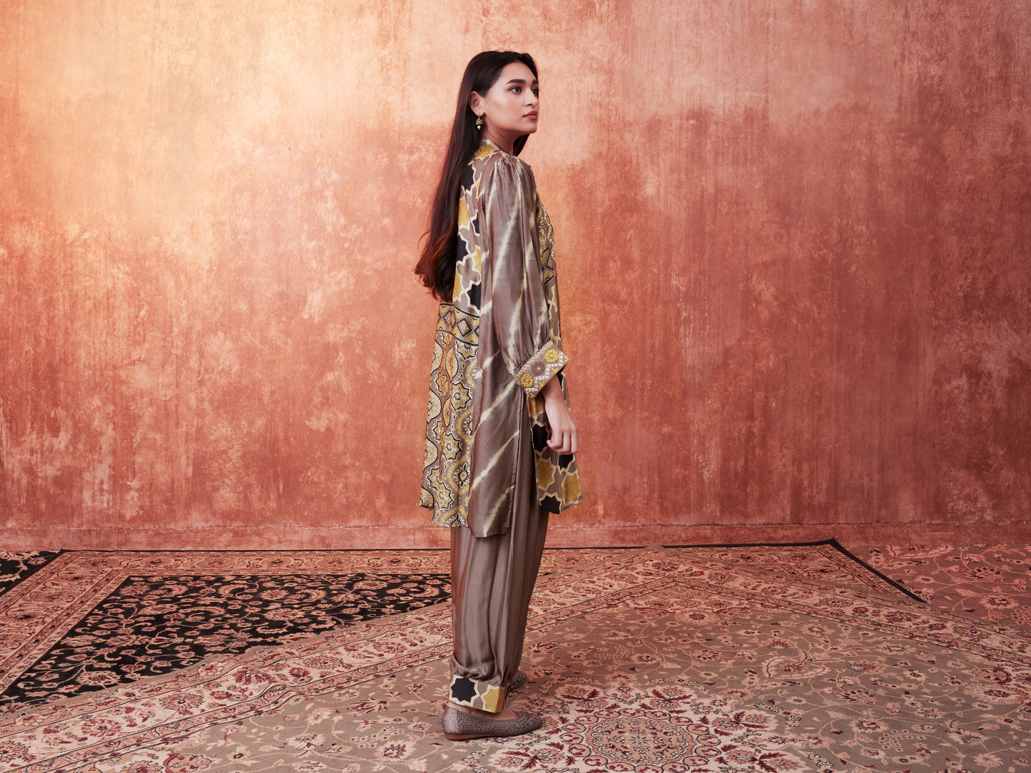 8001 Ajrakh Tunic and Cuffed Trousers