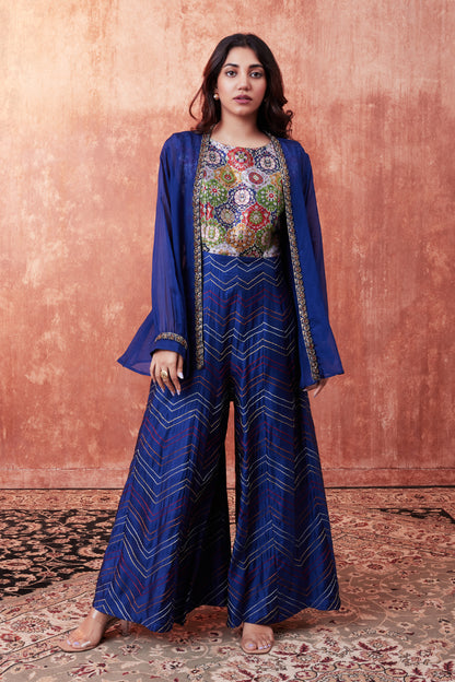 Moroccan Brocade Jumpsuit Set