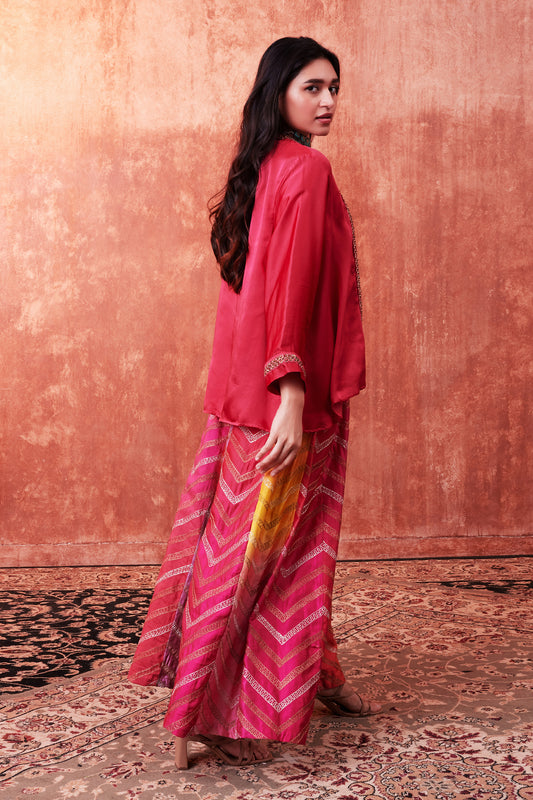 Ombre Flared Palazzo Set
