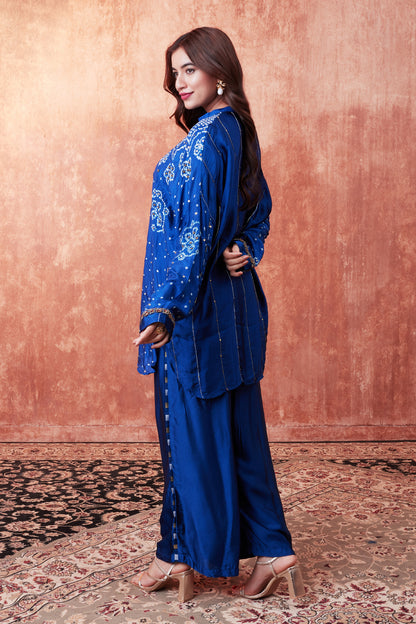 Mandala Bandhani Relaxed Shirt Set