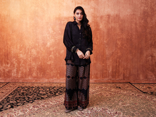 8014 Splatter Shirt and Ajrakh Trousers