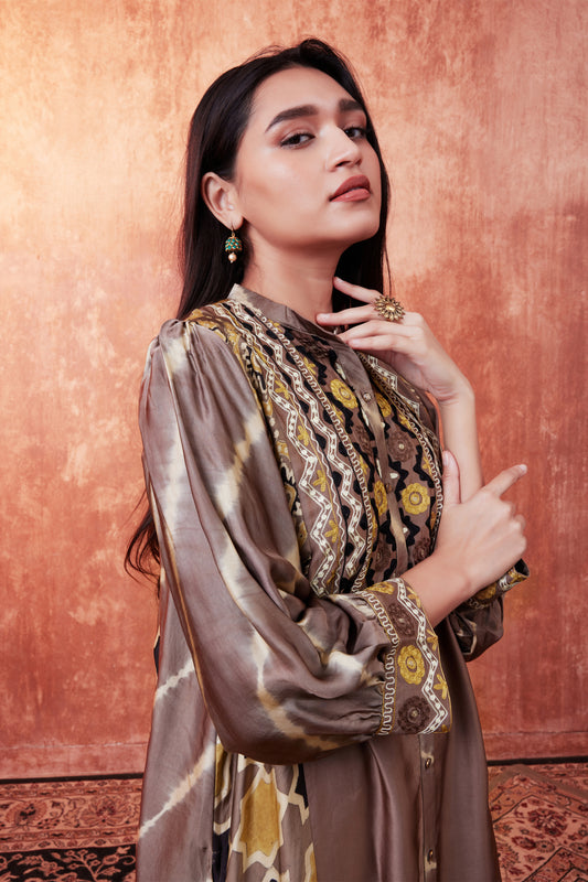 8001 Ajrakh Tunic and Cuffed Trousers