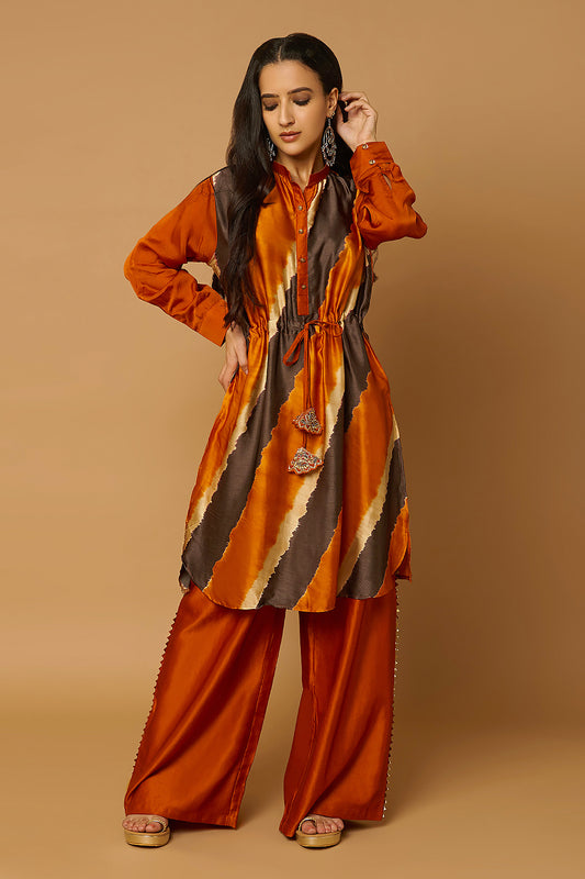 Drawstring Tunic with Trousers