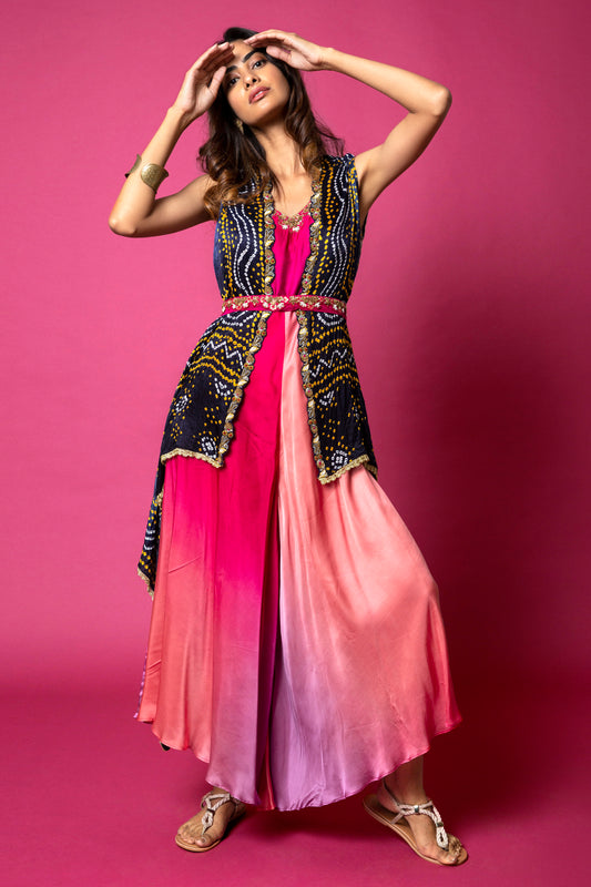Waterfall Jumpsuit With Cape